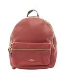 コーチ COACH チャーリーペブルドレザーミディアムバックパック リュックサック デイバッグ ロゴ ピンク F30550 /AN ■GY18