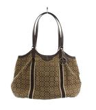コーチ COACH ミニシグネチャー ストライプ ハンドバッグ トートバッグ ショルダーバッグ レザー キャンバス ベージュ 茶 ブラウン F26131 /AN ■GY18