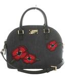 ケイトスペード KATE SPADE グローヴ ストリート ポピー ミニ カーリ Grove Street Poppy Mini Carli 2WAYバッグ ハンド ショルダー 花柄刺繍 デニム地 レザー 紺 ネイビー 黒 ブラック WKRU5505 /SS ■OS ■GY17