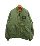アヴィレックス AVIREX MA-1 30th Anniversary フライトジャケット ブルゾン L カーキ オリーブ 無地 長袖 リブ襟 30周年記念 6152094 /PP ■GY18