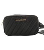 マイケルコース MICHAEL KORS ボディバッグ ウエストバッグ レザー キルティング ロゴ 黒 ブラック 35T0GXOC1L /KU ■GY18