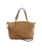 コーチ COACH 2WAY ショルダーバッグ ハンドバッグ レザー 茶 ブラウン F28993 /MI ■GY18