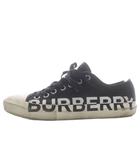 バーバリー BURBERRY スニーカー ローカット サイドロゴ キャンバス 41 ブラック /YO5 ■GY18