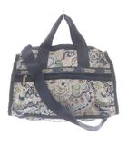 レスポートサック LesportSAC ハンドバッグ 2WAYバッグ ナイロン ショルダーバッグ ロゴ 総柄 青 ブルー /SR ■GY18