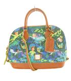 ドゥーニーアンドバーク DOONEY&BOURKE ピーターパンコレクション ネバーランド ショルダーバッグ ハンド 2Way レザー マルチカラー 茶 ブラウン 青 ブルー /SS ■OS ■GY18