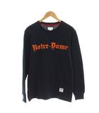 シュプリーム SUPREME Tシャツ S 紺色 ネイビー ロゴプリント クルーネック 長袖 /LP ■GY18