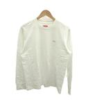 シュプリーム SUPREME Small Box Logo 長袖Tシャツ ロンT S 白 ホワイト 無地 クルーネック カットソー ロゴプリント トップス  /YU ■GY18