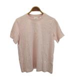 バーバリー BURBERRY Tシャツ M ピンク 無地 クルーネック 半袖 ロゴ刺繍 カットソー /PP ■GY18