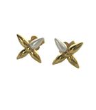 M00950 LOUISETTE EARRING ピアス アクセサリー 両耳用 モノグラム フラワー フェイクパール ゴールド色 ■GY18 /MQ ■OH