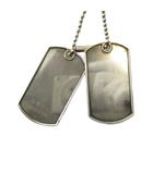 ダブルドッグタグ ネックレス アクセサリー ペンダント Silver925 シルバー色 ■GY18 /MQ ■OH
