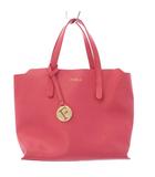 フルラ FURLA サリー SALLY S TOTE ハンドバッグ レザー ロゴ ピンク /TK ■GY18
