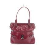 マルベリー Mulberry ハンドバッグ トートバッグ エナメル レザー マゼンタピンク /MI ■GY42
