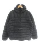 シュプリーム SUPREME Micro Down Half Zip Hooded Pullover ダウンジャケット プルオーバー フード ボックスロゴ PERTEX M 黒 ブラック /MW ■GY18
