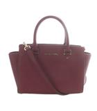 マイケルコース MICHAEL KORS ショルダーバッグ レザー ハンドバッグ 2way ロゴ 紫 パープル /SR ■GY17