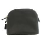 コーチ COACH ヴィンテージレザーポーチ ドーム型 黒 ブラック /SS ■OS ■GY11
