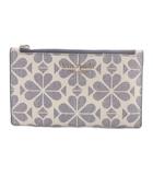 ケイトスペード KATE SPADE カードケース ロゴ 白 紺 /SR ■GY18