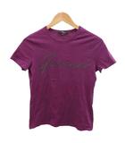 グッチ GUCCI 半袖Tシャツ トップス  半袖 ロゴデザイン ラウンドネック S ダークパープル /SH ■GY40