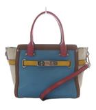 コーチ COACH スワッガー21 ハンドバッグ ショルダーバッグ 2way マルチカラー /YO2 ■GY18
