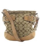 コーチ COACH シグネチャー ショルダーバッグ キャンバス レザー ベージュ F03574 /AN ■GY18