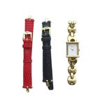 グッチ GUCCI ジャンク品 1800L 腕時計 クォーツ ウォッチ 白文字盤 スクエア ゴールド色 ■GY18 /MQ ■OH