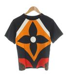 ルイヴィトン LOUIS VUITTON Tシャツ カットソー 半袖 ジャイアント・モノグラム・フラワー XS 黒 ブラック マルチカラー FKTS18ZZU /MW ■GY18