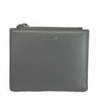 ジルサンダー JIL SANDER ミニフレンチウォレット MINI FRENCH WALLET GIRO 財布 二つ折り 牛革 レザー ロゴ グレー /XZ ■GY18