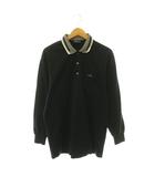 ダンヒル dunhill スポーツ sport ポロシャツ 長袖 ロゴ L ブラック グレー ホワイト /ES ■GY13