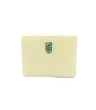 フルラ FURLA 財布 二つ折り 小銭入れ レザー クリームイエロー /MI ■GY18
