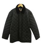 バーバリー BURBERRY ウィロウブルック WILLOWBROOK キルティングジャケット ブルゾン 中綿 アウター 裏地ノバチェック ジップアップ XS 黒 ブラック 8113642 /XZ ■GY40