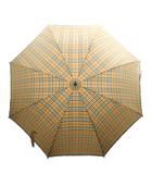 バーバリー BURBERRY 傘 長傘 雨傘 アンブレラ チェック柄 ベージュ 黒 ブラック 赤 レッド /MI ■GY18