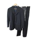 ジバンシィ GIVENCHY スーツ フォーマル セットアップ ジャケット パンツ 上下2点セット ウール 紺 ネイビー 背抜き 無地 長袖 /NP ■GY18