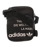 アディダスオリジナルス adidas originals ショルダーバッグ 合皮 ロゴプリント クロスボディ 黒 ブラック /FF ■GY18