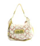 コーチ COACH 16791 ショルダーバッグ ワンハンドルバッグ 2way スパンコール オプアート キャンバス ピンク 白 ホワイト /MW ■GY18