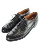 オールデン ALDEN 961 ノルウェージャン フロント ブラッチャー Uチップ カーフレザー 牛革 革靴 8.5 D 26.5 黒 ブラック /MW ■GY18