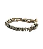 バーバリー BURBERRY ブレスレット アクセサリー バングル ロゴ シルバー色 ■GY11 /MQ