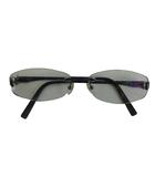 グッチ GUCCI 眼鏡 メガネ 度入り チタン リムレス オーバル Gロゴ 55□16-140 紺 ネイビー 赤 レッド GG1811 /XZ ■GY11
