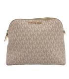 マイケルコース MICHAEL KORS ポーチ インバッグ MK柄 レザー PVC 白 ホワイト /FF ■GY18