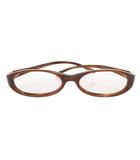 グッチ GUCCI メガネ 眼鏡 レンズ無し べっ甲調 茶 ブラウン GG-2512J /FF ■GY11