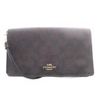 コーチ COACH ショルダーバッグ ウォレット レザー シグネチャー ロゴ 茶色 ブラウン 3036 /SR ■GY11