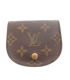 ルイヴィトン LOUIS VUITTON ポルトモネ・グゼ モノグラム 小銭入れ コインケース PVCレザー ロゴ入りボタン 茶 ブラウン M61970 /FF ■GY1