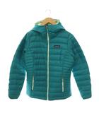 84711 W's Down Sweater Hoody ダウンジャケット フード XS ピーコックグリーン /ES