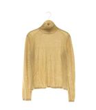 グッチ GUCCI ニット カットソー タートルネック 長袖 M ベージュ /DO ■GY18