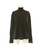 グッチ GUCCI ニット カットソー 長袖 タートルネック シルク混 L 茶 ブラウン /DO ■GY18