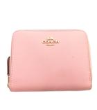 コーチ COACH 二つ折り財布 ウォレット 小銭入れあり レザー ピンク 29677 /FF ■GY18