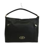 コーチ COACH スカウト ホーボー ハンドバッグ ショルダー 2WAY 牛革 ペブルドレザー ロゴ ゴールド金具 黒 ブラック 34312 /XZ ■GY18