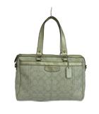コーチ COACH ペネロピ コンバーチブル シグネチャー ナンシー サッチェル ハンドバッグ ショルダー 2WAY PVC レザー ロゴ グレー F16119 /XZ ■GY18