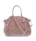 コーチ COACH ショルダーバッグ ハンドバッグ マディソン ギャザードレザー リンジー サッチェル 2way ピンク 18643 /SR