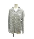 シュプリーム SUPREME VINE RAYON SHIRT ヴァインレーヨンシャツ 総柄 長袖 S 白 ホワイト 黒 ブラック オープンカラー トップス /YU ■GY18