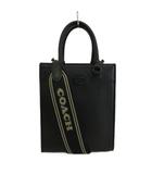 コーチ COACH トート 16 ミニトートバッグ ショルダー 2WAY 牛革 クロスグレインレザー Cロゴ 黒 ブラック CJ795 /XZ ■GY18