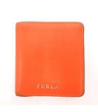フルラ FURLA 二つ折り財布 オレンジ 橙色 小銭入れあり ロゴ /SC ■GY18